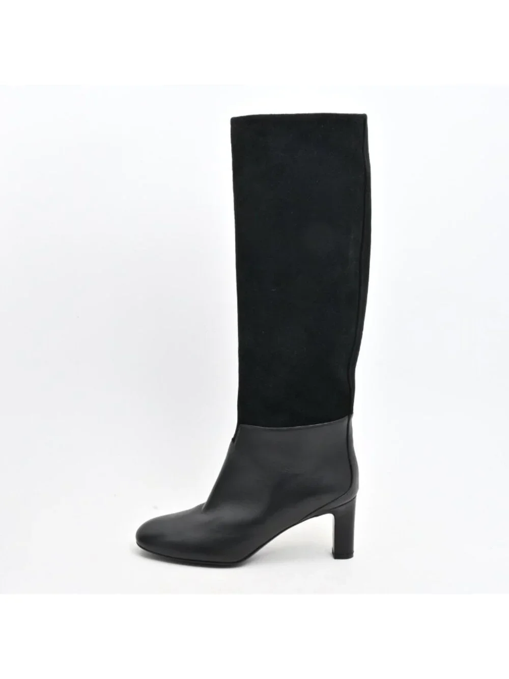 Hermes Long Boots Black Leather